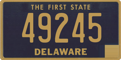 DE license plate 49245