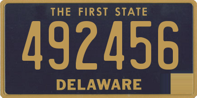 DE license plate 492456