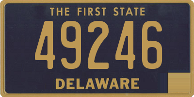 DE license plate 49246