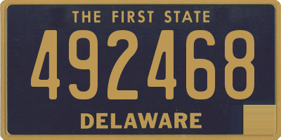 DE license plate 492468