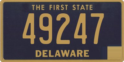 DE license plate 49247