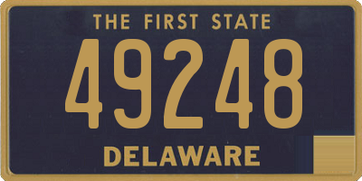 DE license plate 49248