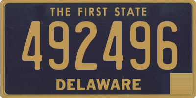 DE license plate 492496