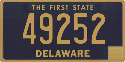 DE license plate 49252