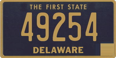 DE license plate 49254