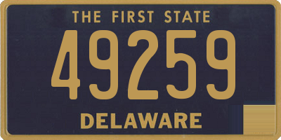 DE license plate 49259