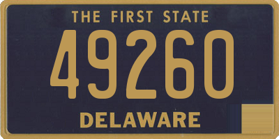 DE license plate 49260