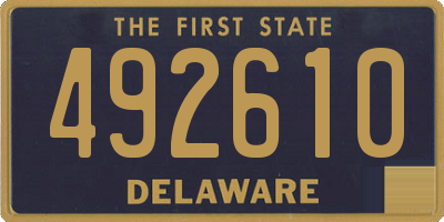 DE license plate 492610