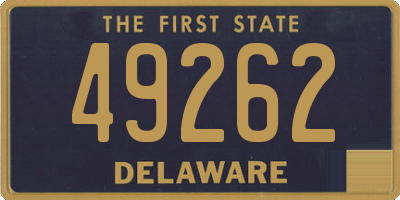 DE license plate 49262