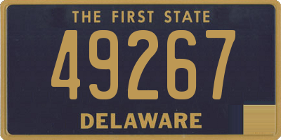 DE license plate 49267