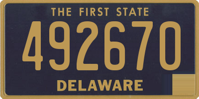 DE license plate 492670