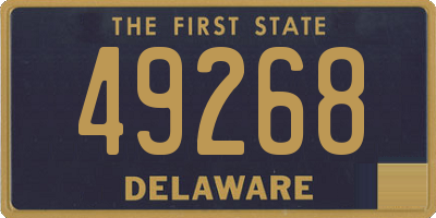 DE license plate 49268