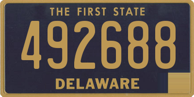 DE license plate 492688