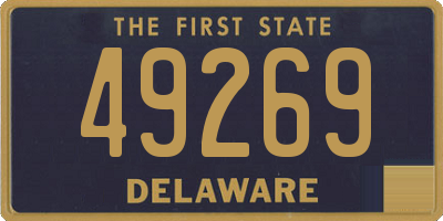 DE license plate 49269