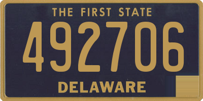 DE license plate 492706