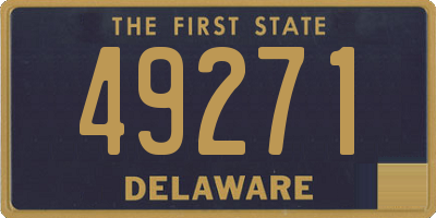 DE license plate 49271