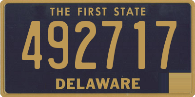 DE license plate 492717