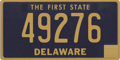 DE license plate 49276