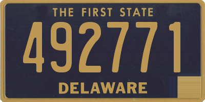 DE license plate 492771