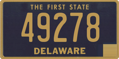 DE license plate 49278