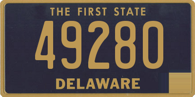 DE license plate 49280