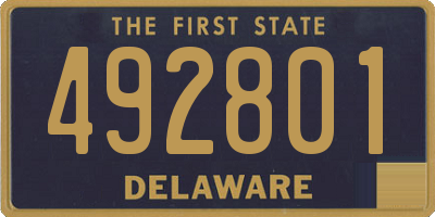 DE license plate 492801