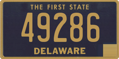 DE license plate 49286