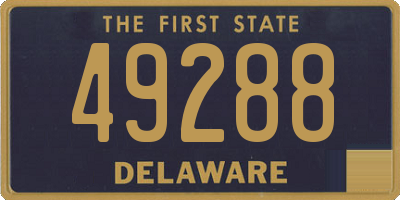 DE license plate 49288