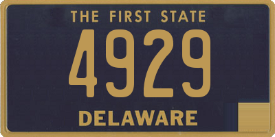 DE license plate 4929