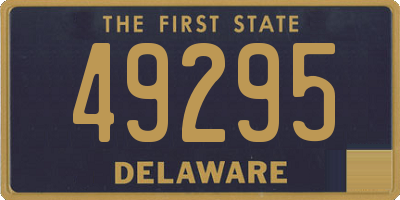 DE license plate 49295