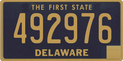 DE license plate 492976