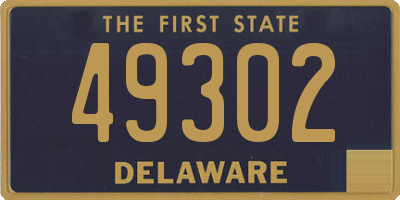DE license plate 49302