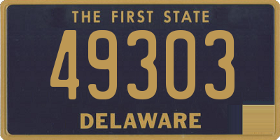 DE license plate 49303