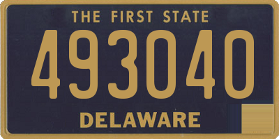 DE license plate 493040