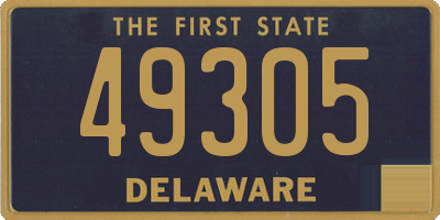 DE license plate 49305