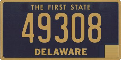 DE license plate 49308