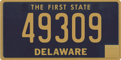 DE license plate 49309