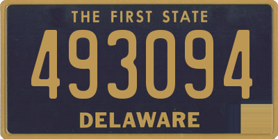DE license plate 493094