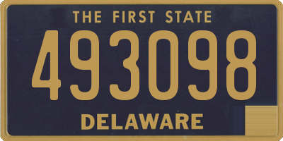 DE license plate 493098