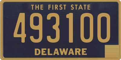 DE license plate 493100