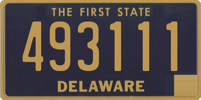 DE license plate 493111