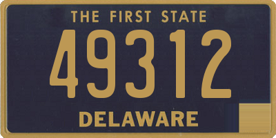 DE license plate 49312