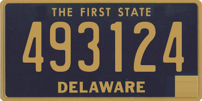 DE license plate 493124