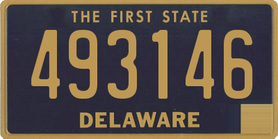 DE license plate 493146