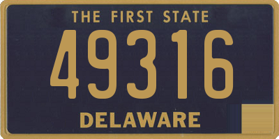 DE license plate 49316
