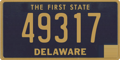 DE license plate 49317