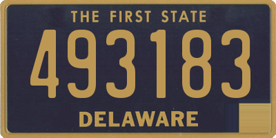 DE license plate 493183