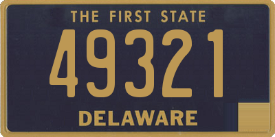 DE license plate 49321