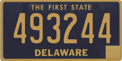 DE license plate 493244