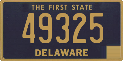 DE license plate 49325